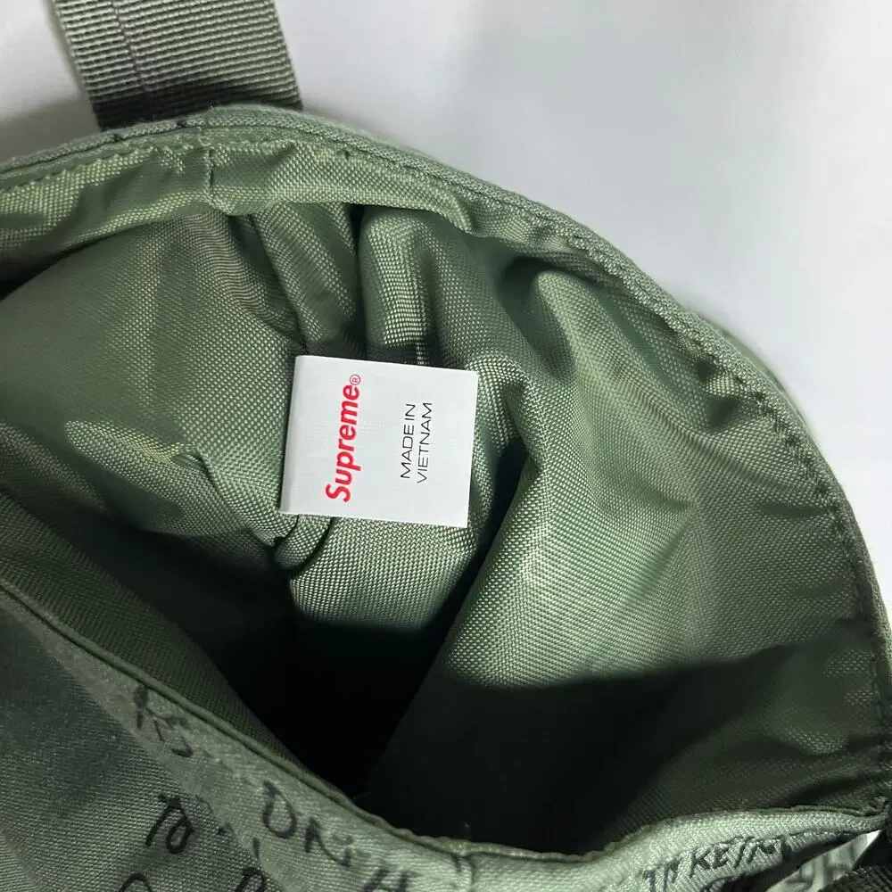 SS23 2023 Supreme NYC Gonz Field Olive All Over Print Side Crossbody Bag